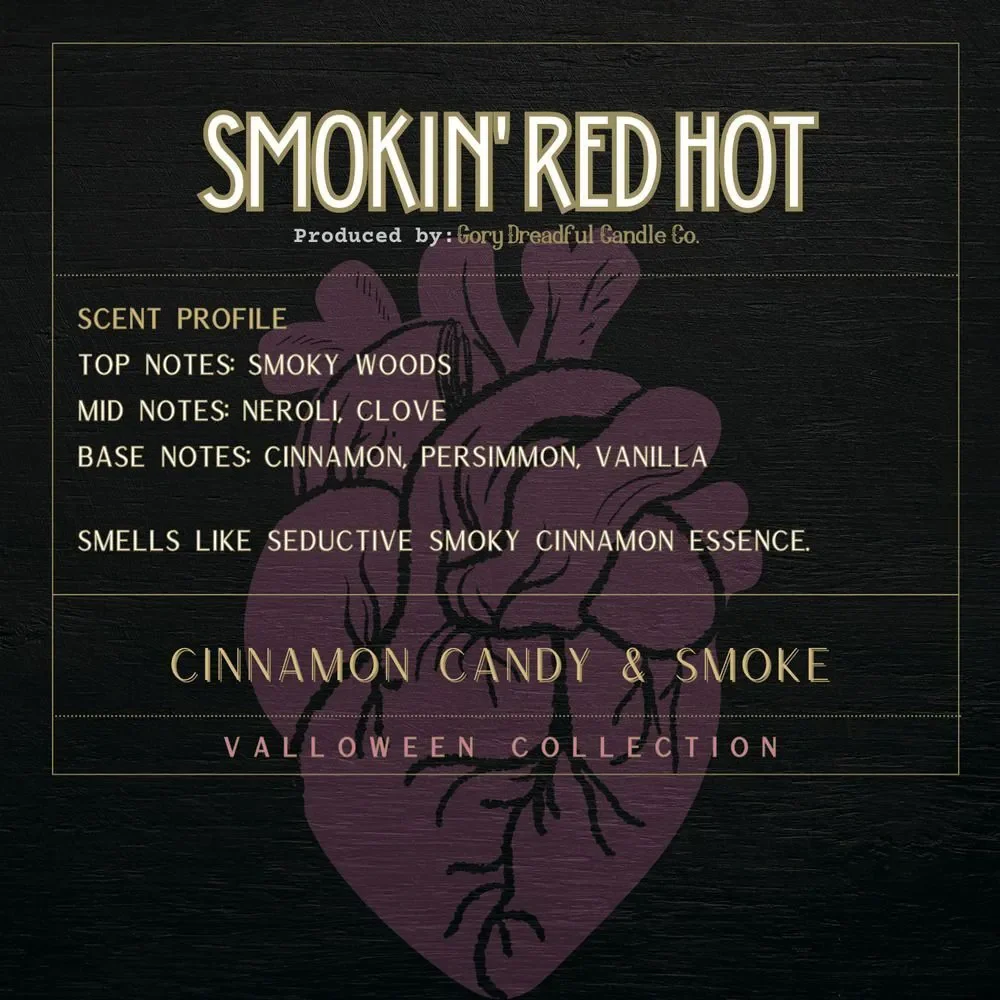 SMOKIN' RED HOT Sizzling Room Salt Crystal Potpourri: Cinnamon Candy & Smoke